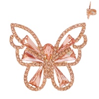 BUTTERFLY CRYSTAL GEMSTONE STRETCH RING